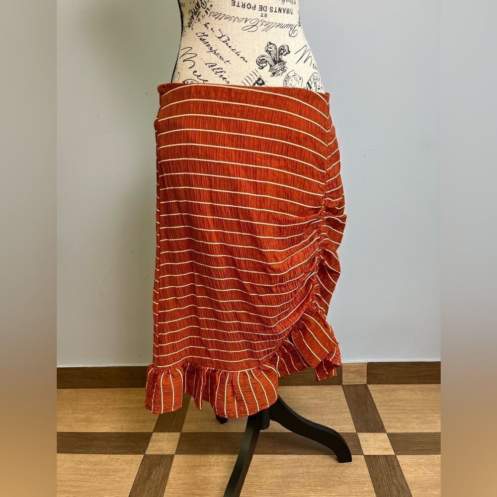 Scotch&Soda Ruffled striped skirt NWT Size XL - Picture 2 of 11